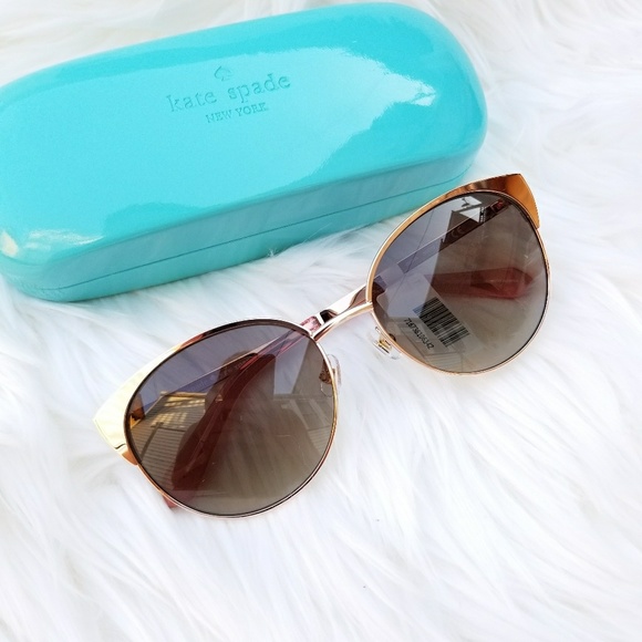 kate spade Accessories Kate Spade Rose Gold Kaydee Pink Sunglasses